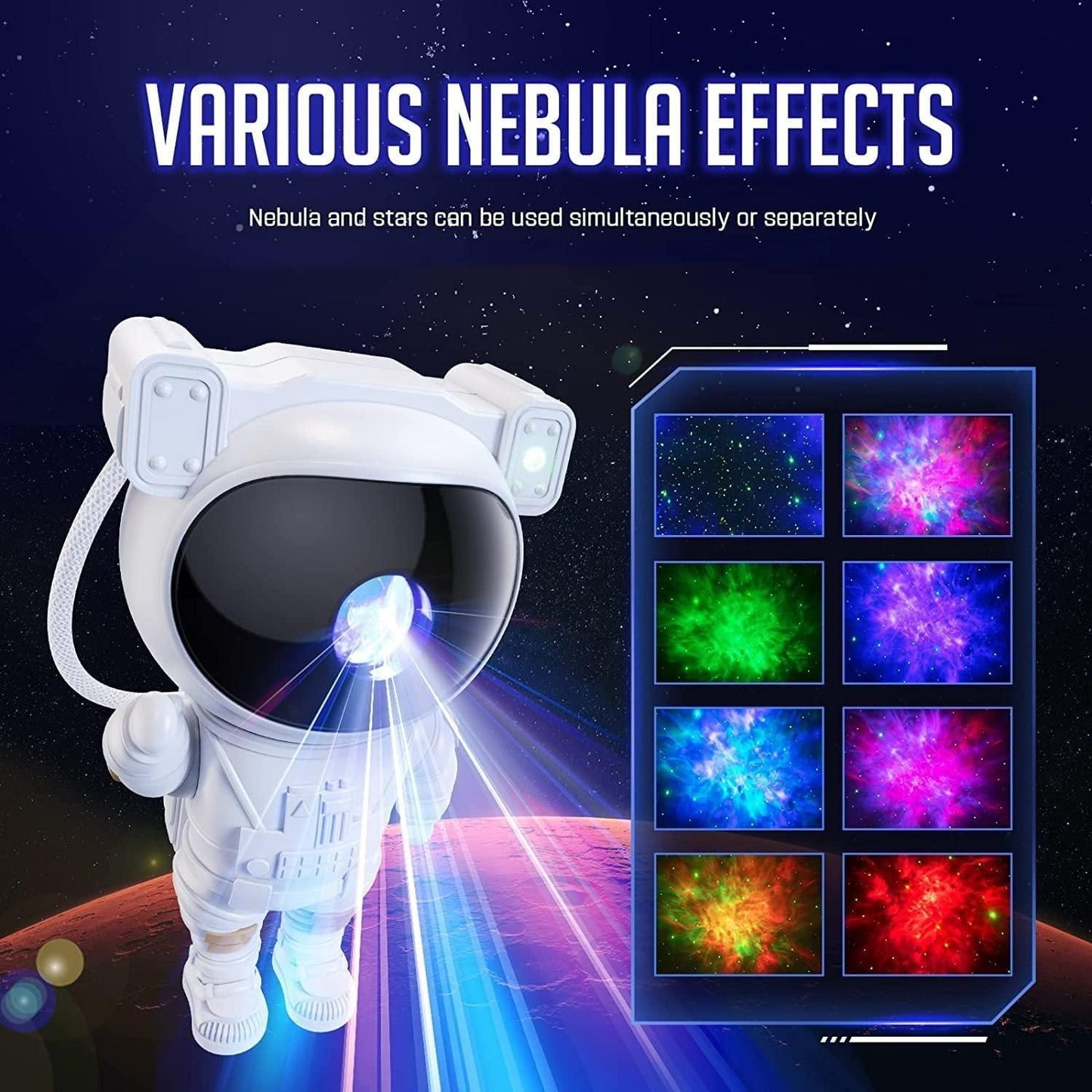 Astronaut Galaxy Projector™ | 360 Magnetic Head Rotation, Remote Control