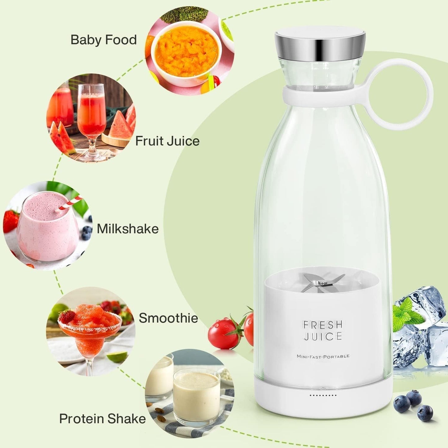 Mini Juicer Bottle™ | Electric and Portable