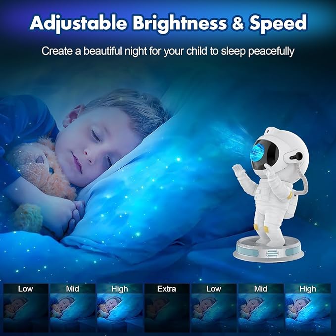 Astronaut Galaxy Projector™ | 360 Magnetic Head Rotation, Remote Control